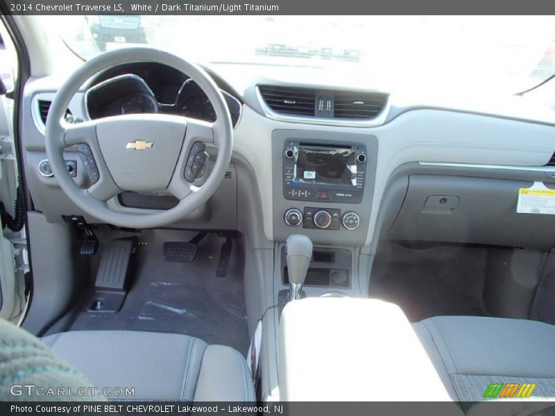 White / Dark Titanium/Light Titanium 2014 Chevrolet Traverse LS