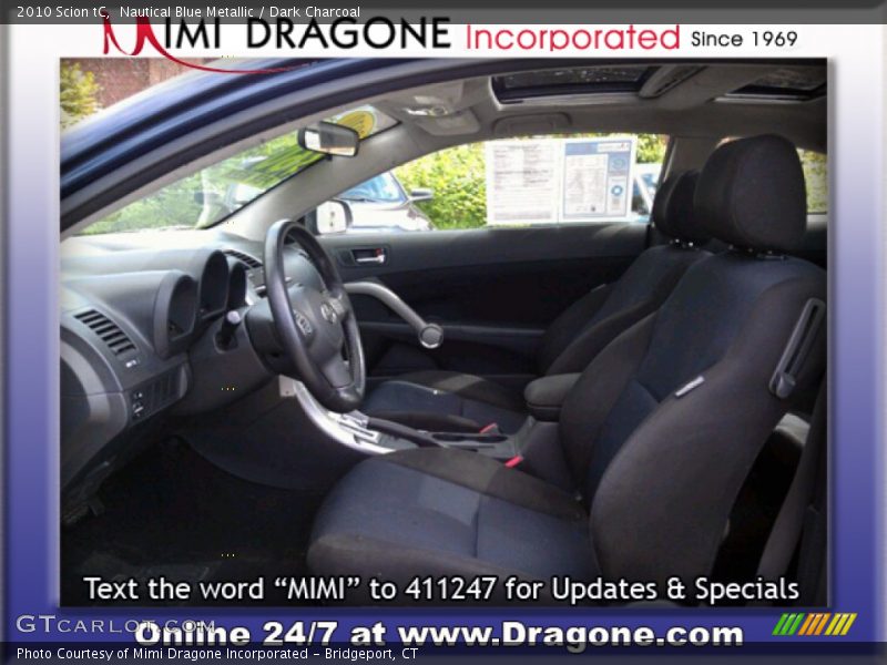 Nautical Blue Metallic / Dark Charcoal 2010 Scion tC