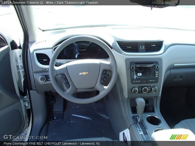 White / Dark Titanium/Light Titanium 2014 Chevrolet Traverse LS