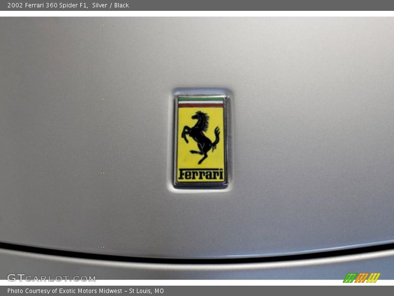 Silver / Black 2002 Ferrari 360 Spider F1