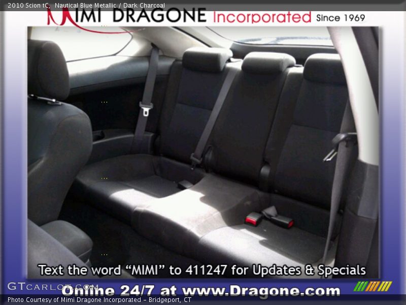 Nautical Blue Metallic / Dark Charcoal 2010 Scion tC
