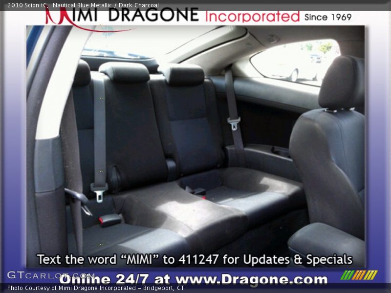 Nautical Blue Metallic / Dark Charcoal 2010 Scion tC