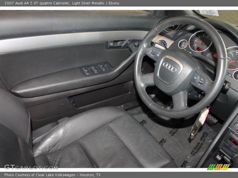 Light Silver Metallic / Ebony 2007 Audi A4 2.0T quattro Cabriolet