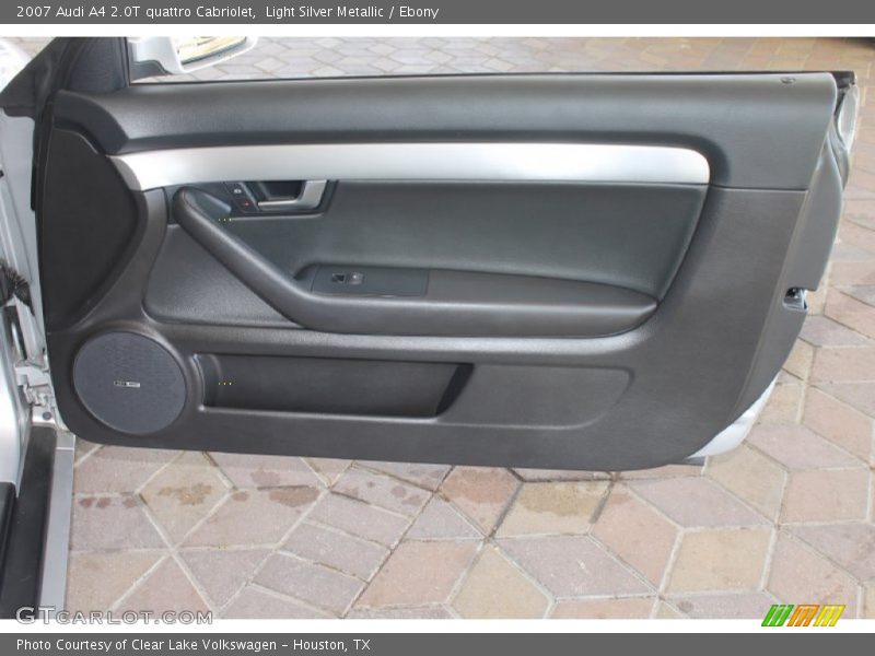 Light Silver Metallic / Ebony 2007 Audi A4 2.0T quattro Cabriolet
