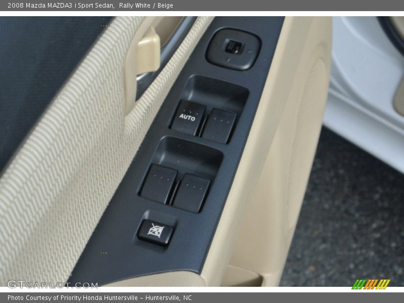 Rally White / Beige 2008 Mazda MAZDA3 i Sport Sedan