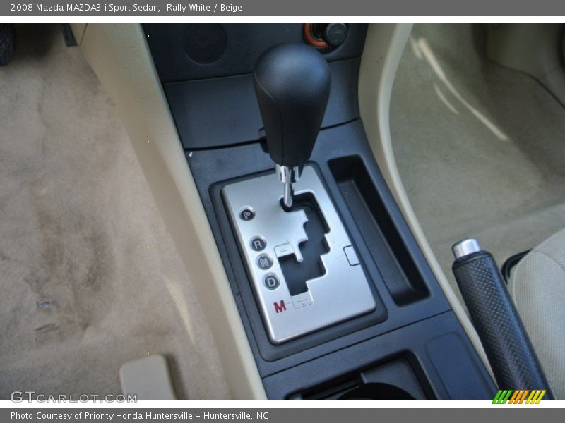 Rally White / Beige 2008 Mazda MAZDA3 i Sport Sedan