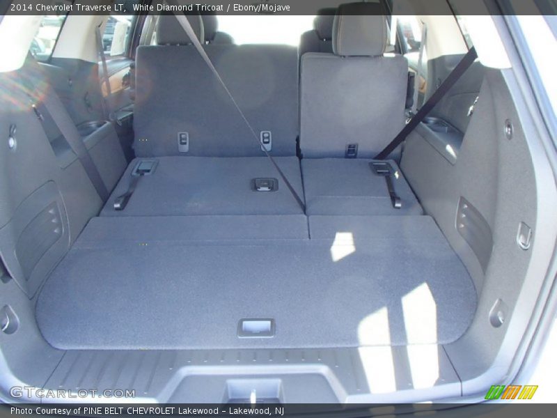 White Diamond Tricoat / Ebony/Mojave 2014 Chevrolet Traverse LT