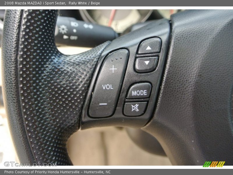 Rally White / Beige 2008 Mazda MAZDA3 i Sport Sedan