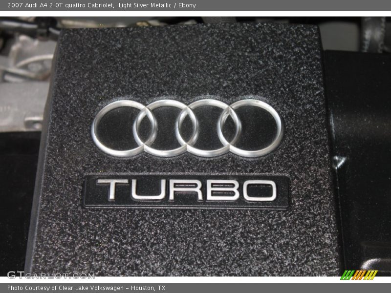 Light Silver Metallic / Ebony 2007 Audi A4 2.0T quattro Cabriolet