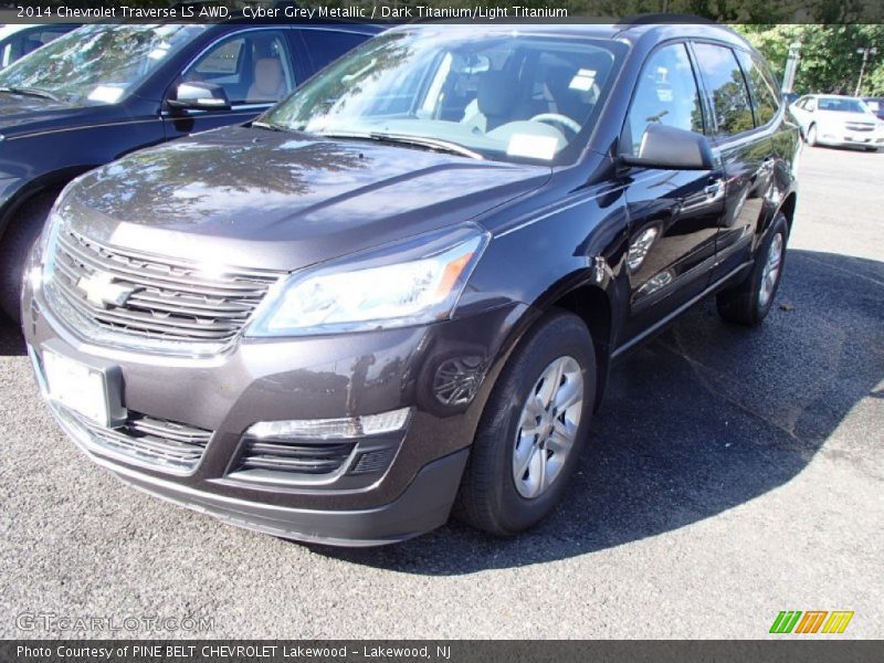 Cyber Grey Metallic / Dark Titanium/Light Titanium 2014 Chevrolet Traverse LS AWD