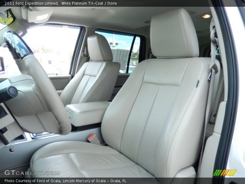 White Platinum Tri-Coat / Stone 2011 Ford Expedition Limited
