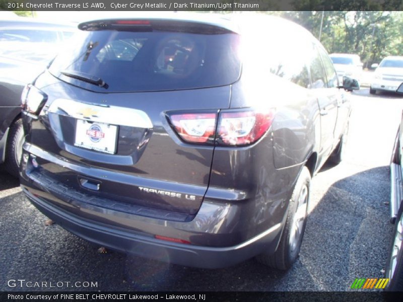 Cyber Grey Metallic / Dark Titanium/Light Titanium 2014 Chevrolet Traverse LS AWD