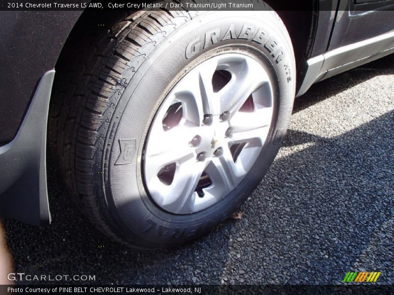 Cyber Grey Metallic / Dark Titanium/Light Titanium 2014 Chevrolet Traverse LS AWD