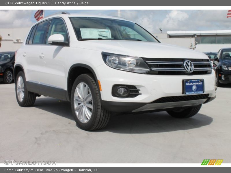 Candy White / Beige 2014 Volkswagen Tiguan SE