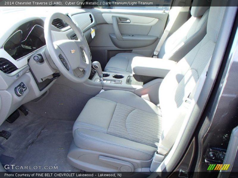 Cyber Grey Metallic / Dark Titanium/Light Titanium 2014 Chevrolet Traverse LS AWD