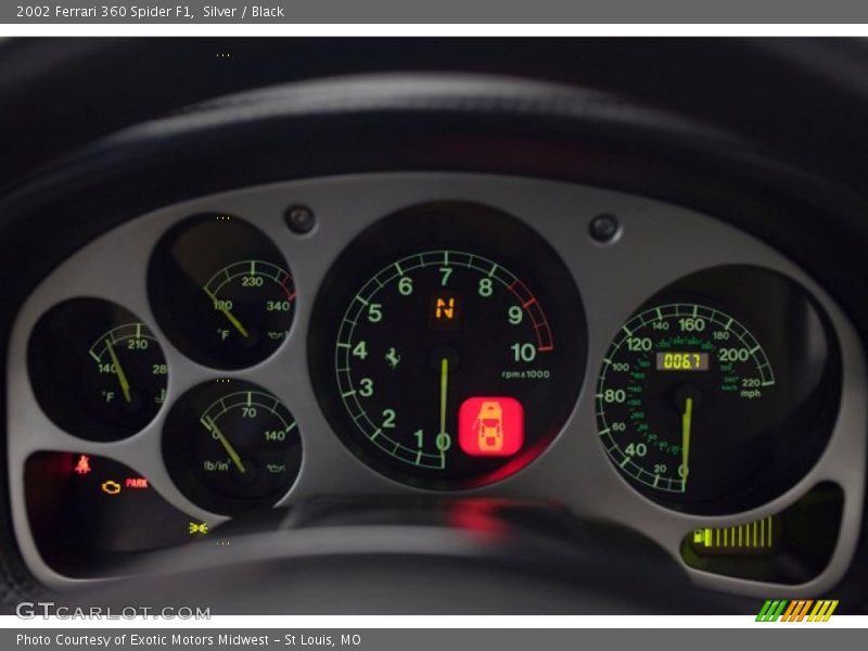  2002 360 Spider F1 Spider F1 Gauges