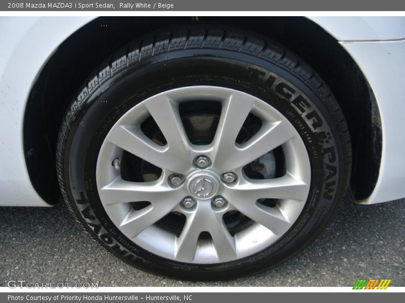 Rally White / Beige 2008 Mazda MAZDA3 i Sport Sedan