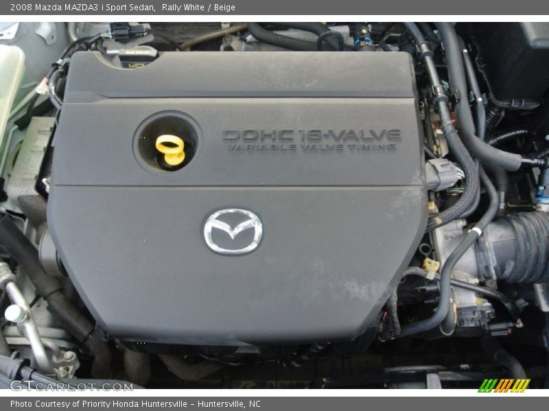 Rally White / Beige 2008 Mazda MAZDA3 i Sport Sedan