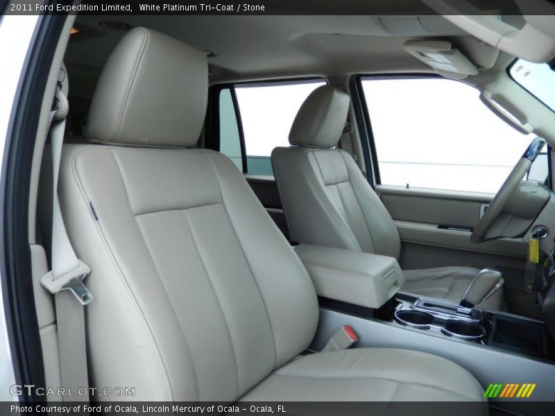 White Platinum Tri-Coat / Stone 2011 Ford Expedition Limited