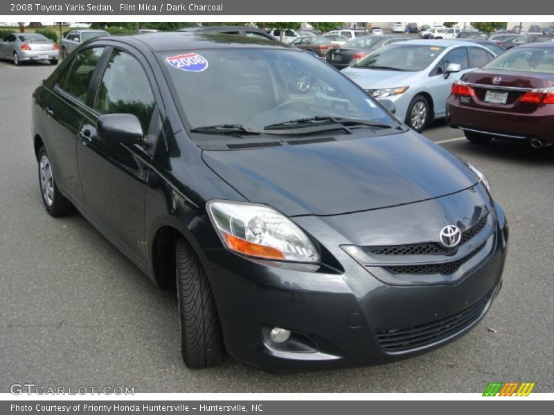 Flint Mica / Dark Charcoal 2008 Toyota Yaris Sedan