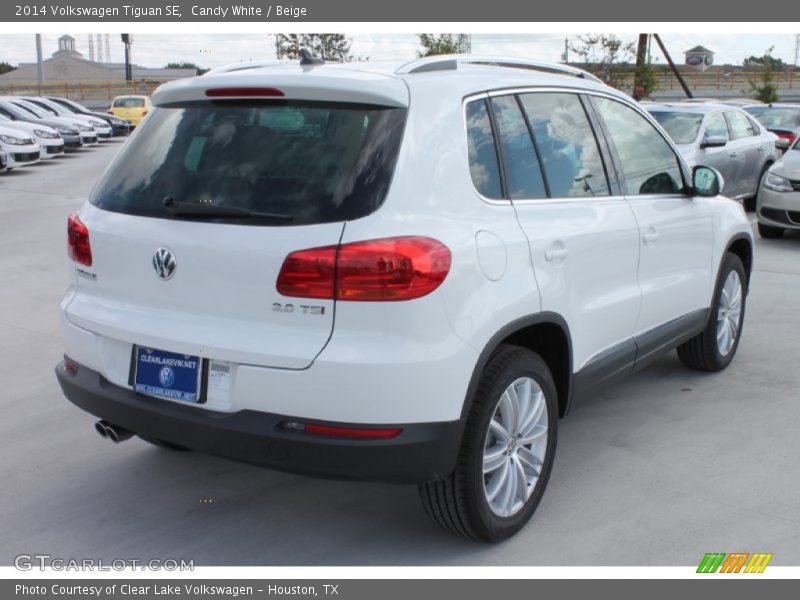 Candy White / Beige 2014 Volkswagen Tiguan SE
