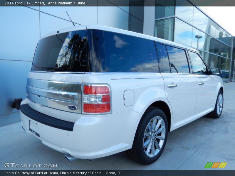 White Platinum / Dune 2014 Ford Flex Limited