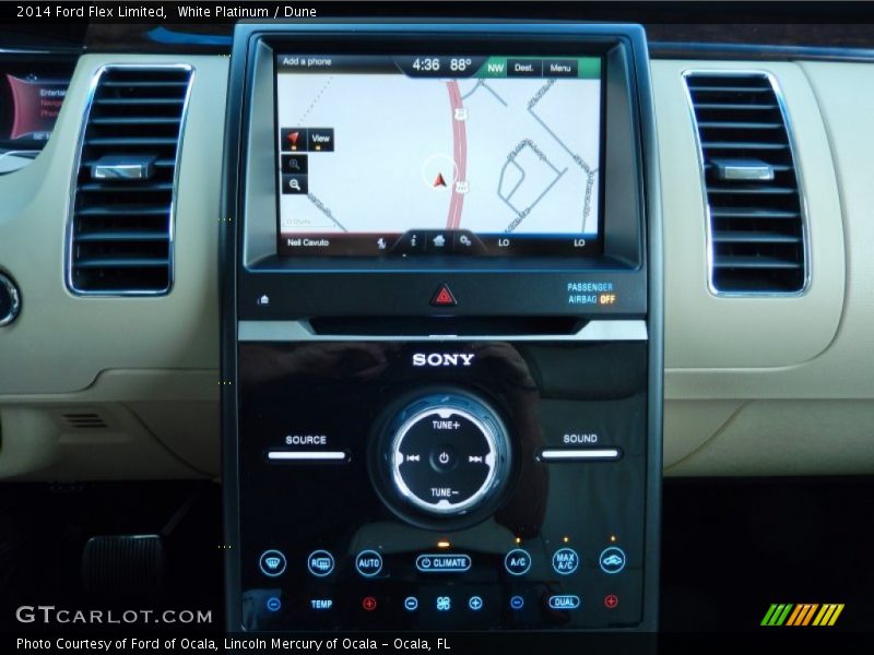 White Platinum / Dune 2014 Ford Flex Limited