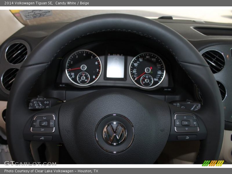 Candy White / Beige 2014 Volkswagen Tiguan SE