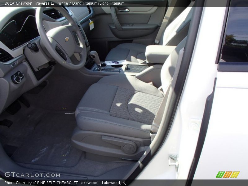 White / Dark Titanium/Light Titanium 2014 Chevrolet Traverse LS