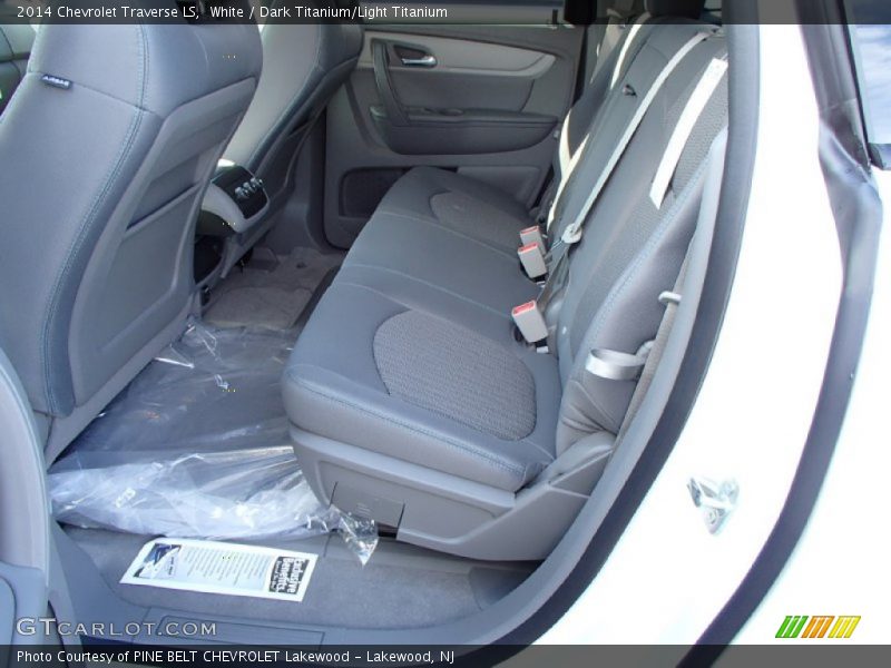 White / Dark Titanium/Light Titanium 2014 Chevrolet Traverse LS