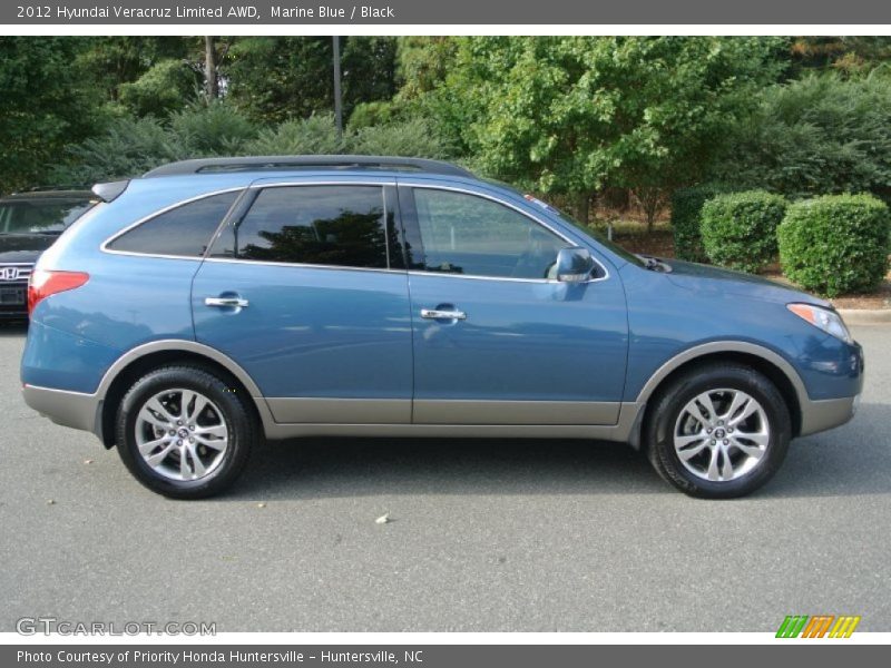 Marine Blue / Black 2012 Hyundai Veracruz Limited AWD