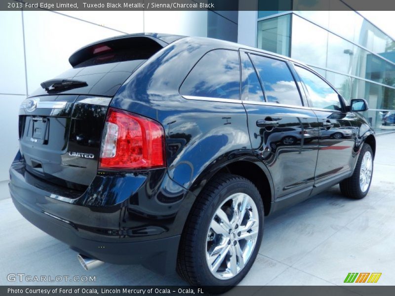 Tuxedo Black Metallic / Sienna/Charcoal Black 2013 Ford Edge Limited