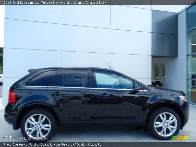 Tuxedo Black Metallic / Sienna/Charcoal Black 2013 Ford Edge Limited