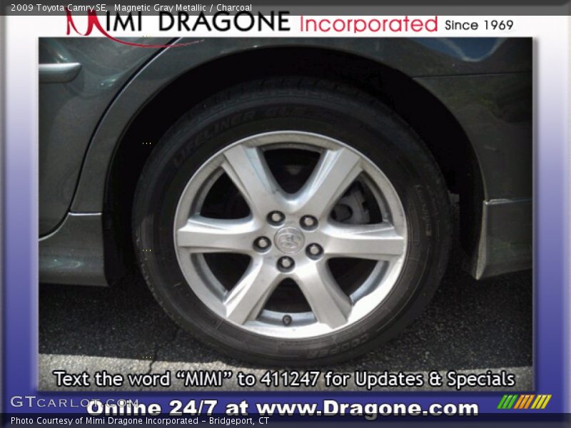 Magnetic Gray Metallic / Charcoal 2009 Toyota Camry SE