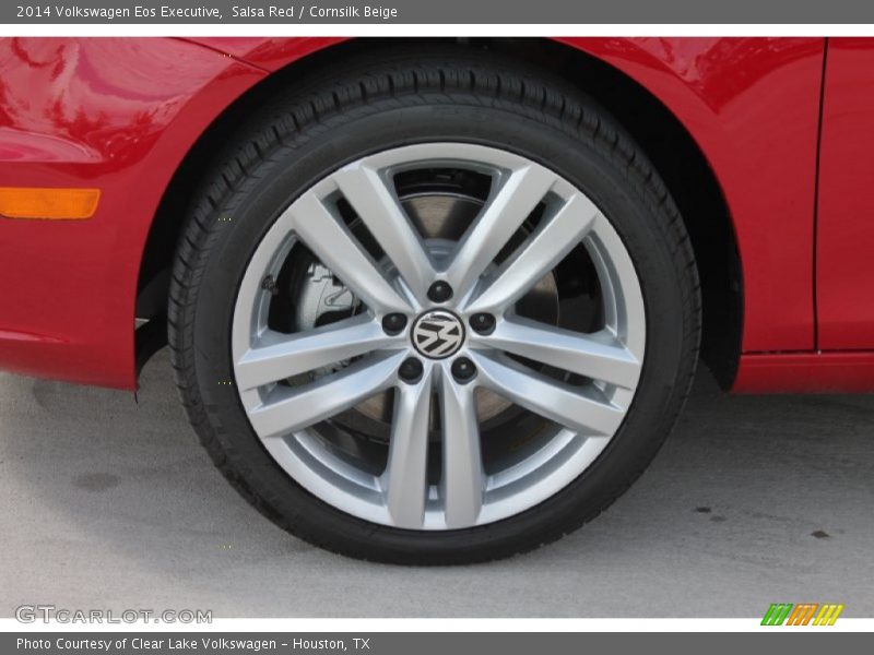 Salsa Red / Cornsilk Beige 2014 Volkswagen Eos Executive