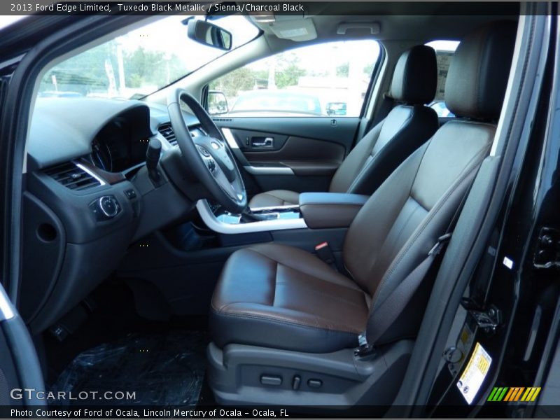 Tuxedo Black Metallic / Sienna/Charcoal Black 2013 Ford Edge Limited
