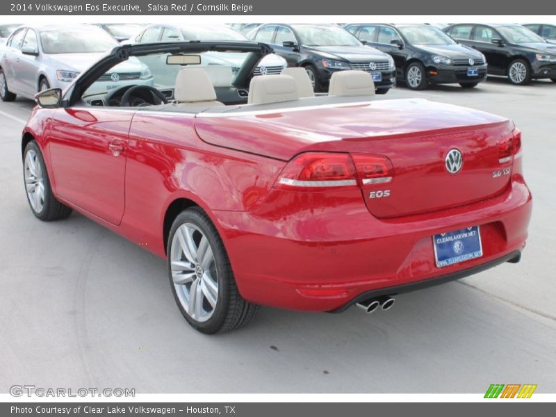 Salsa Red / Cornsilk Beige 2014 Volkswagen Eos Executive