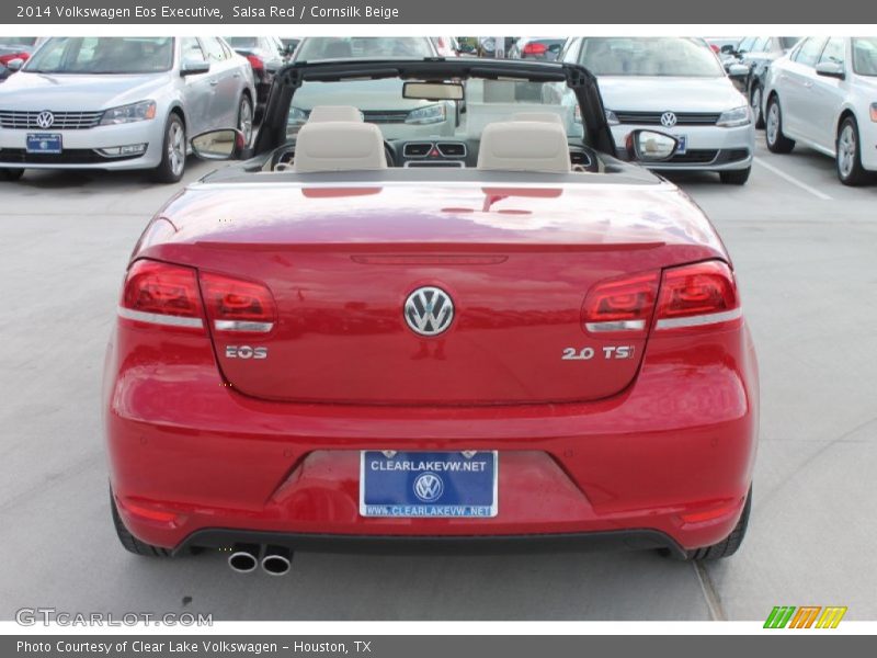 Salsa Red / Cornsilk Beige 2014 Volkswagen Eos Executive
