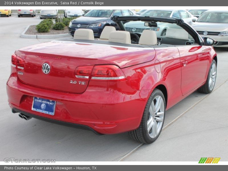 Salsa Red / Cornsilk Beige 2014 Volkswagen Eos Executive