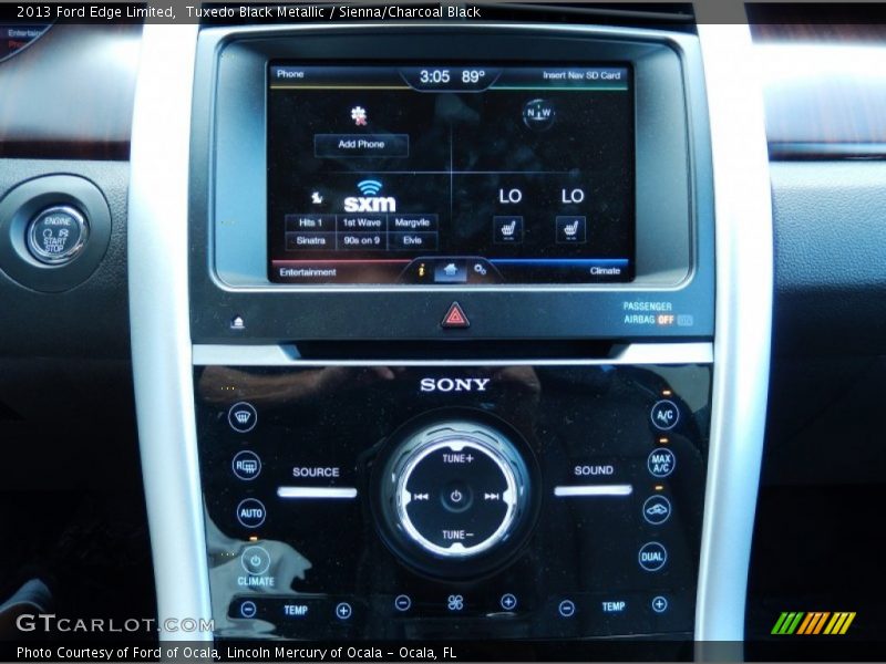 Tuxedo Black Metallic / Sienna/Charcoal Black 2013 Ford Edge Limited