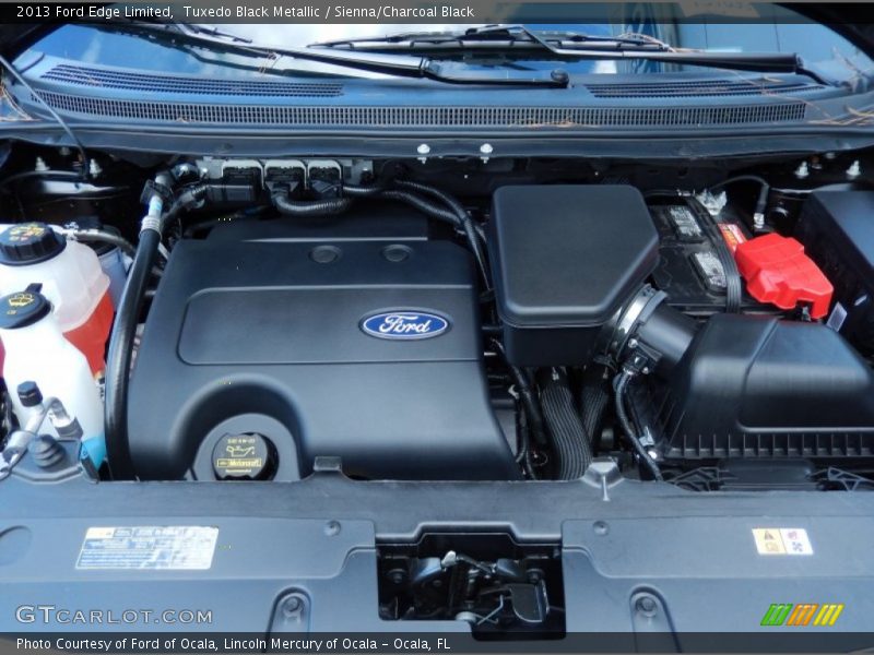 Tuxedo Black Metallic / Sienna/Charcoal Black 2013 Ford Edge Limited