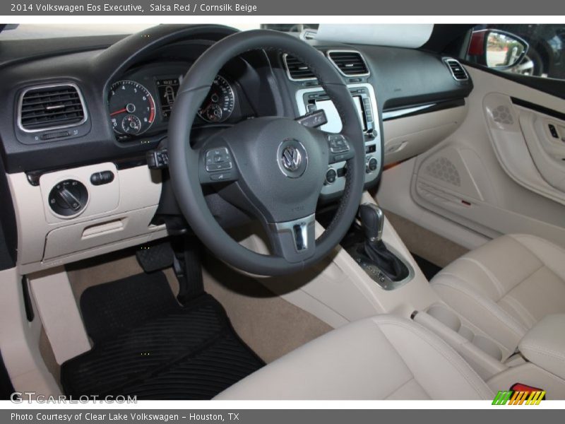 Salsa Red / Cornsilk Beige 2014 Volkswagen Eos Executive