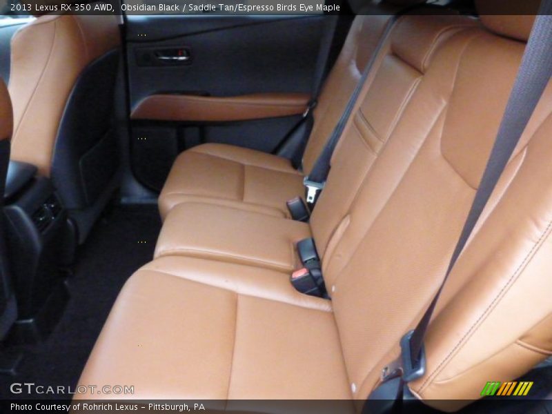 Obsidian Black / Saddle Tan/Espresso Birds Eye Maple 2013 Lexus RX 350 AWD