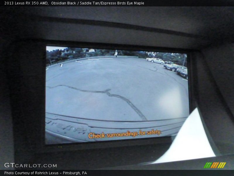 Obsidian Black / Saddle Tan/Espresso Birds Eye Maple 2013 Lexus RX 350 AWD