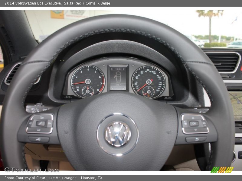 Salsa Red / Cornsilk Beige 2014 Volkswagen Eos Executive