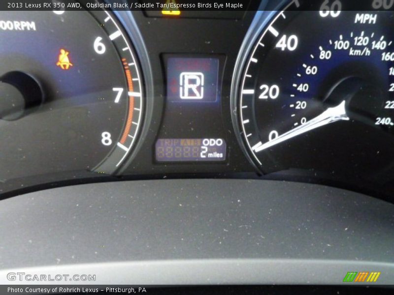 Obsidian Black / Saddle Tan/Espresso Birds Eye Maple 2013 Lexus RX 350 AWD