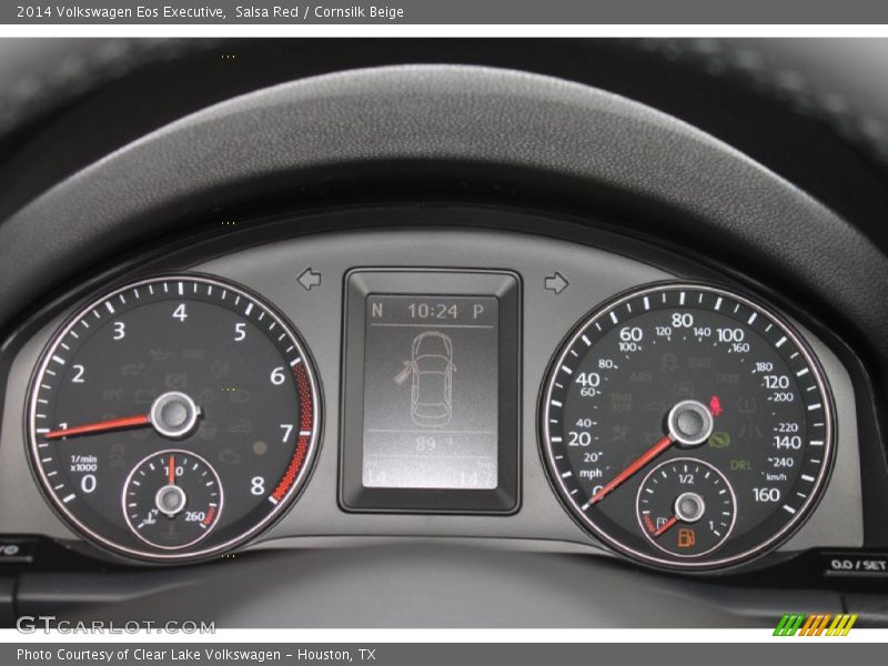 Salsa Red / Cornsilk Beige 2014 Volkswagen Eos Executive