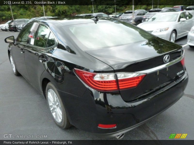 Obsidian Black / Black 2013 Lexus ES 350