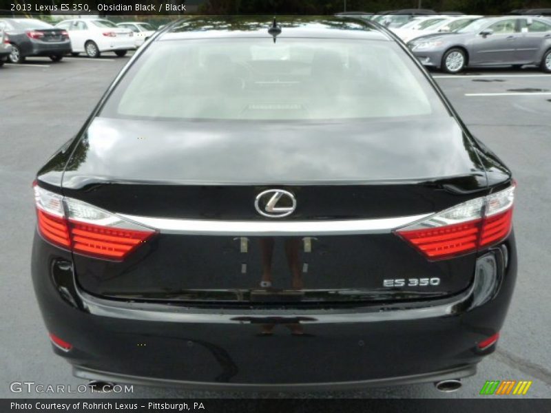 Obsidian Black / Black 2013 Lexus ES 350