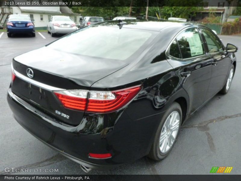 Obsidian Black / Black 2013 Lexus ES 350